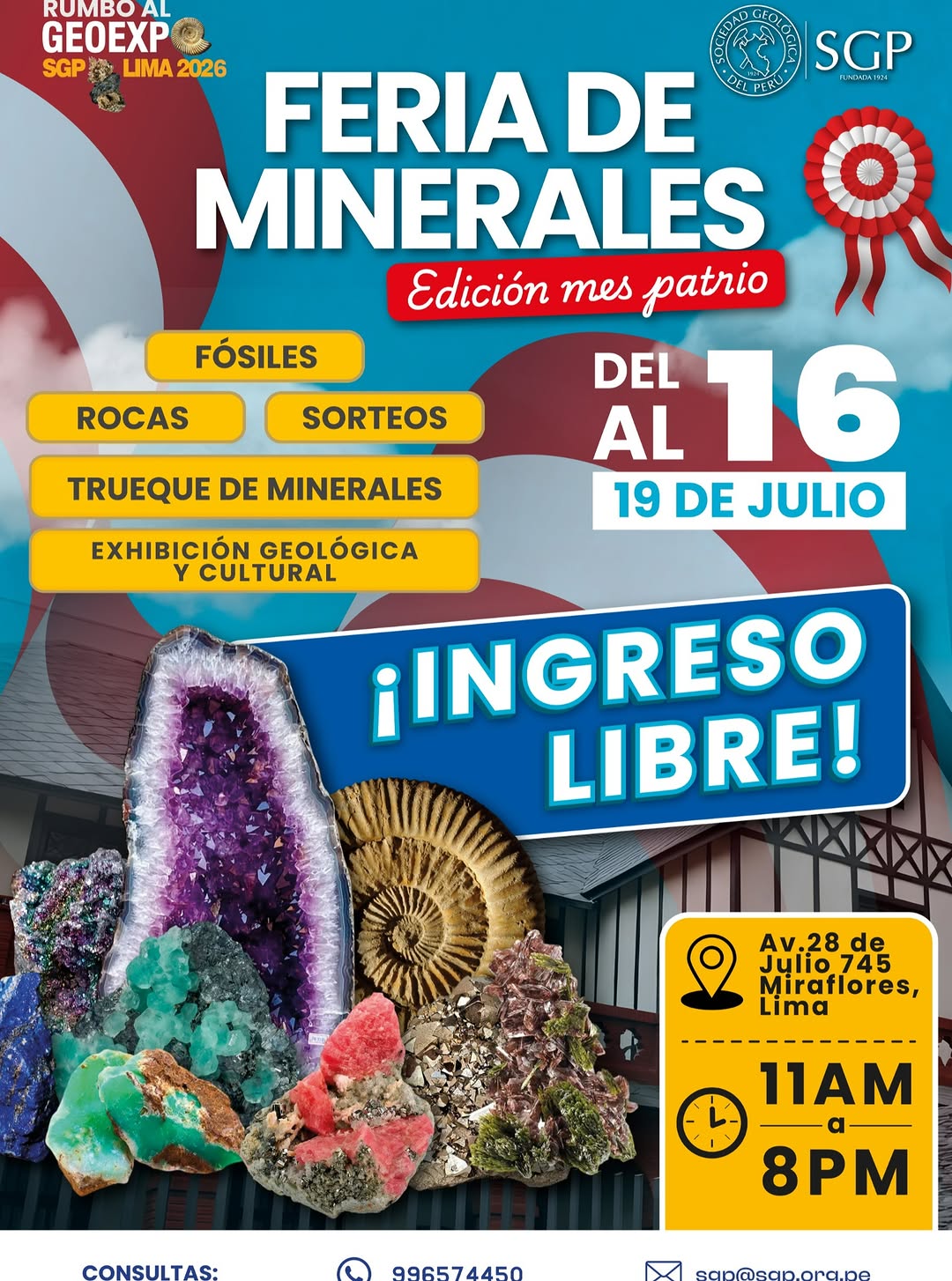 FERIA DE MINERALES MES PATRIO