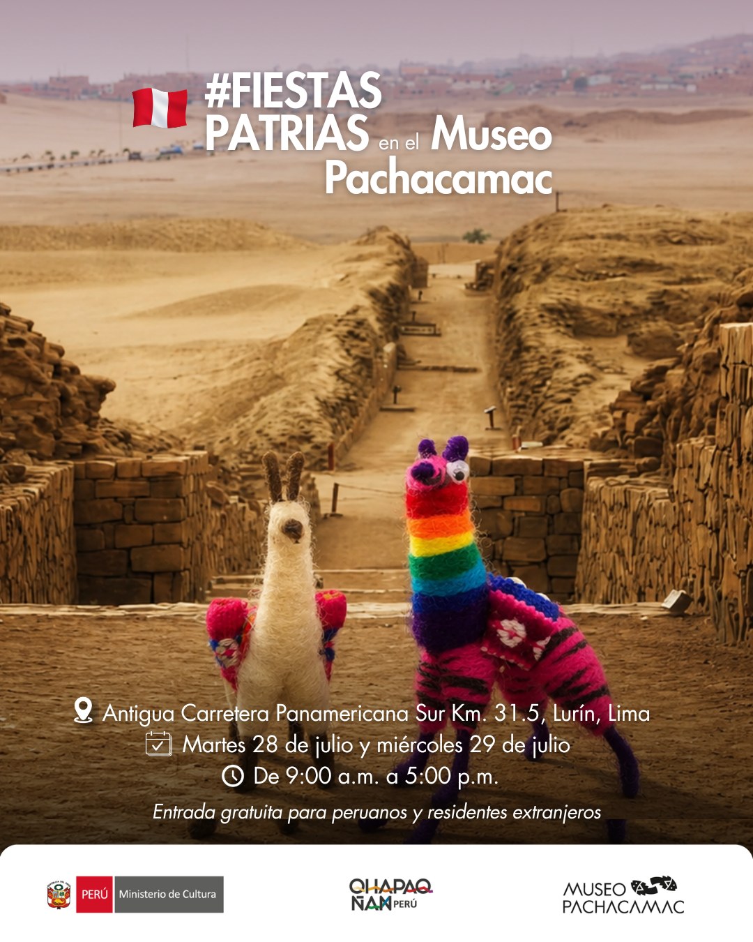 FIESTAS PATRIAS EN MUSEO PACHACAMAC