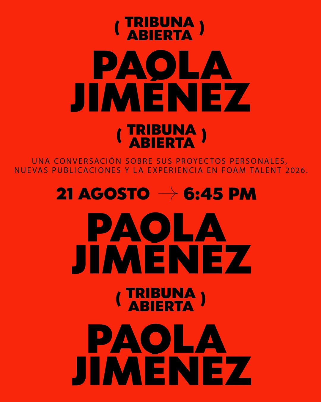 TRIBUNA ABIERTA: PAOLA JIMENEZ