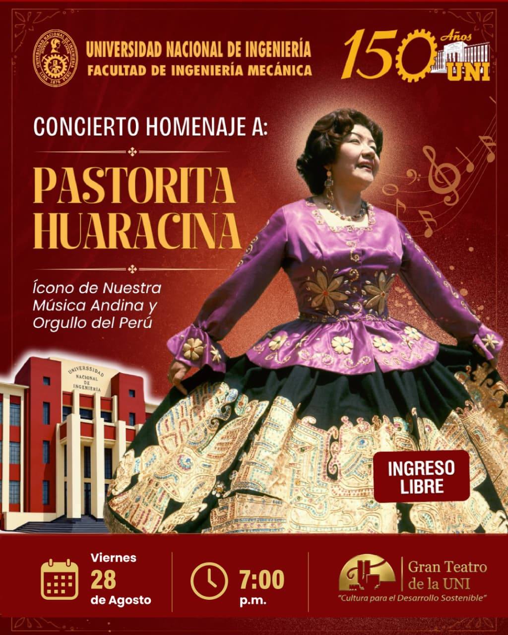 HOMENAJE A PASTORITA HUARACINA