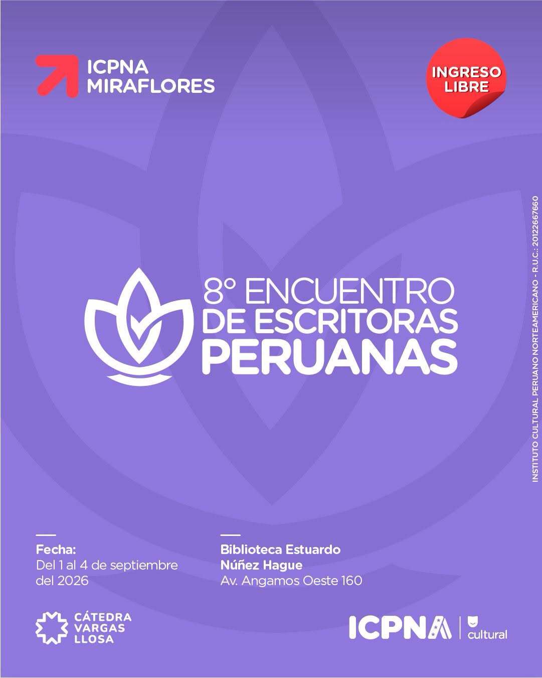 8.º ENCUENTRO DE ESCRITORAS PERUANAS