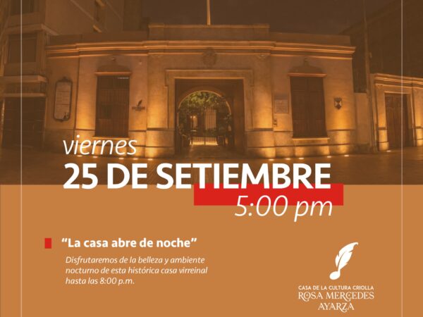 LA CASA ABRE DE NOCHE