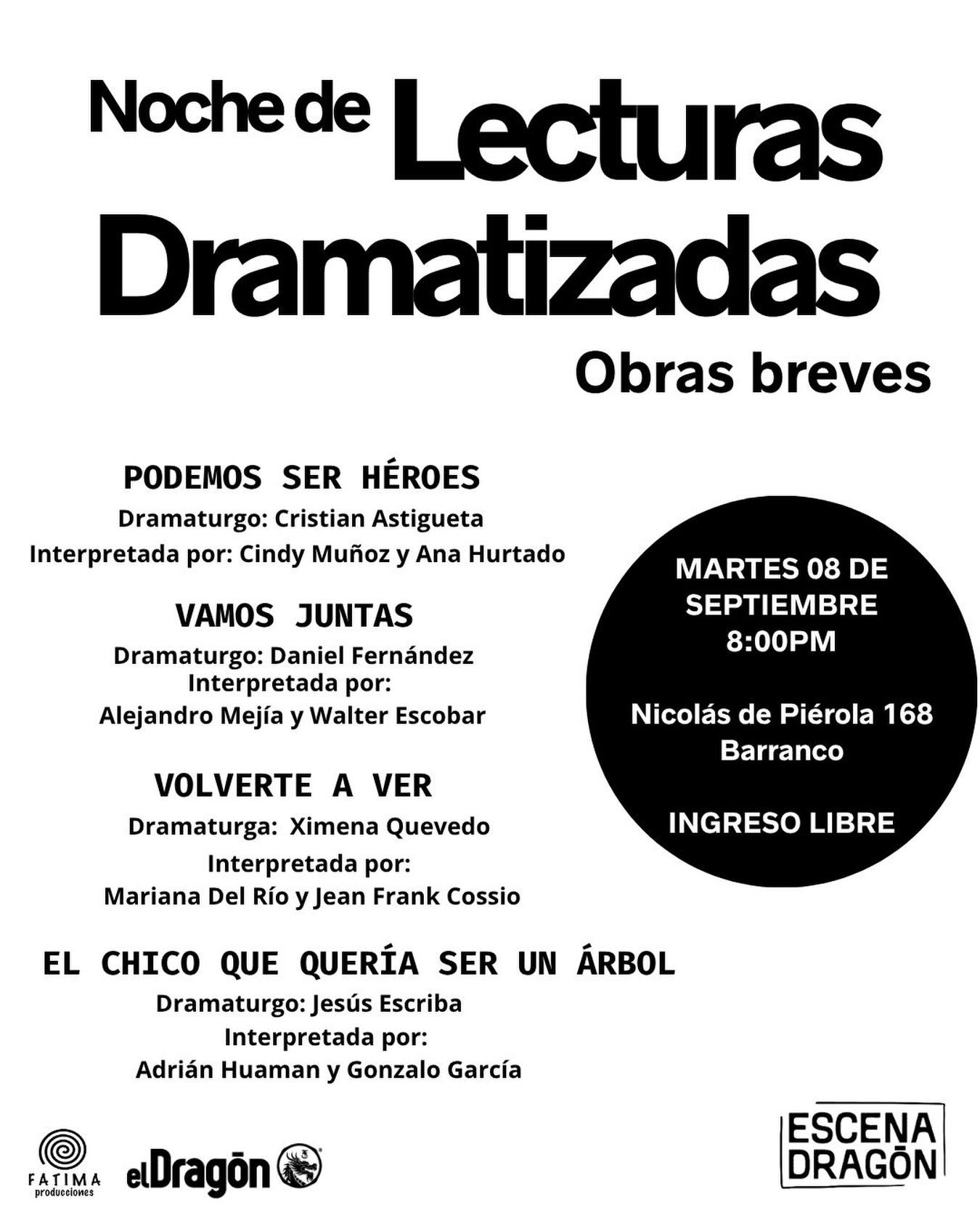 NOCHE DE LECTURAS DRAMATIZADAS
