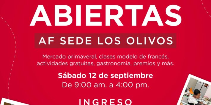 PUERTAS ABIERTAS ALIANZA FRANCESA DE LOS OLIVOS