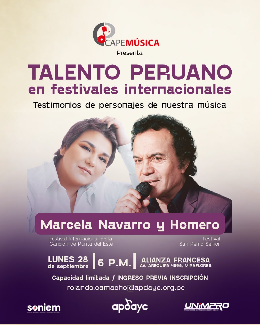 TALENTO PERUANO EN FESTIVALES INTERNACIONALES