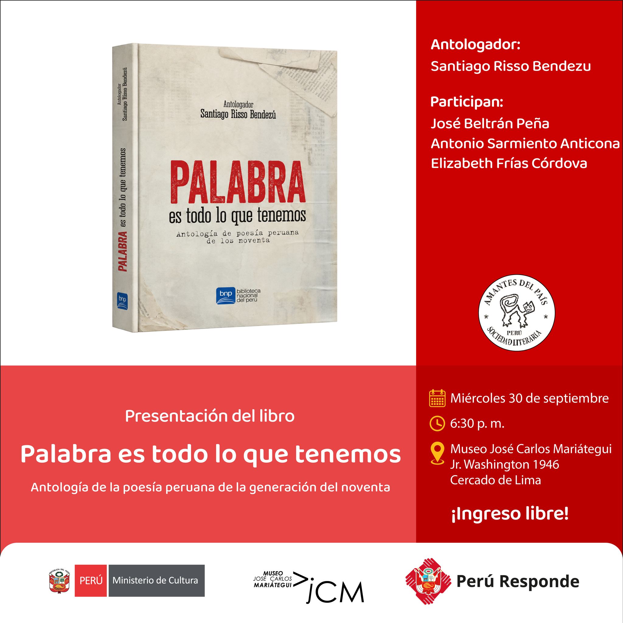PALABRA ES TODO LO QUE TENEMOS
