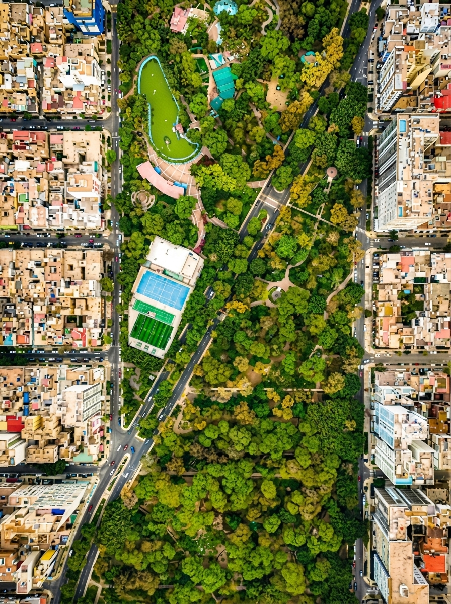 Una biblioteca entre árboles