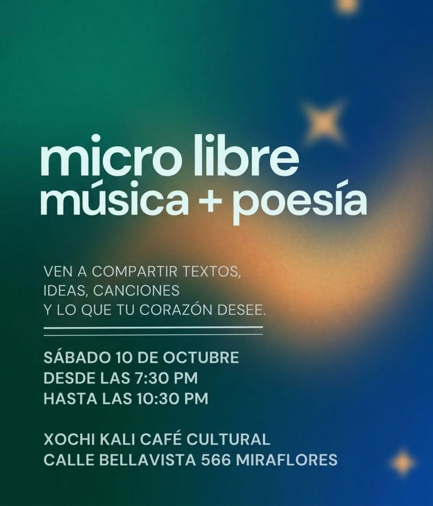 MICRO LIBRE MÚSICA + POESÍA