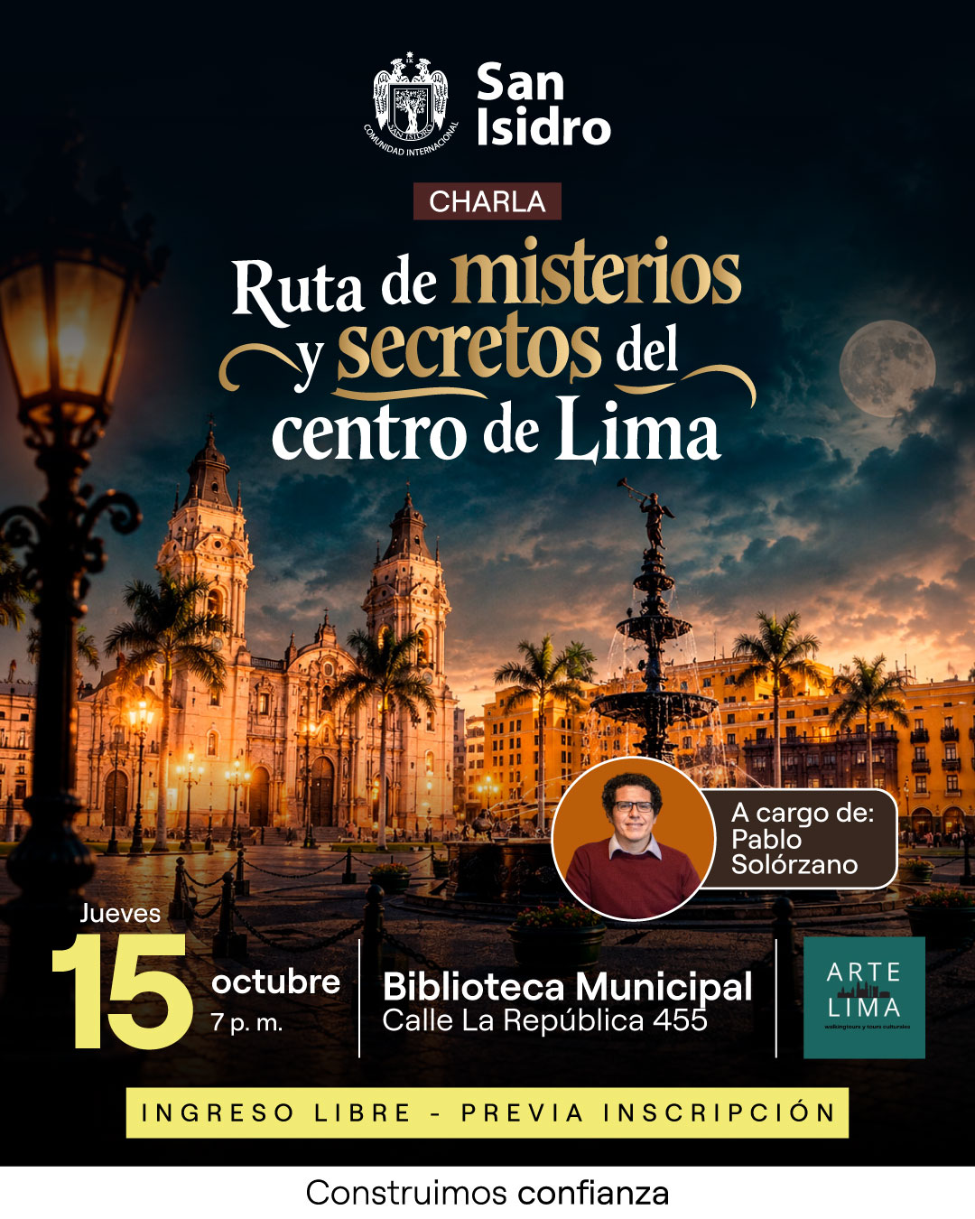 RUTA DE MISTERIOS Y SECRETOS DEL CENTRO DE LIMA