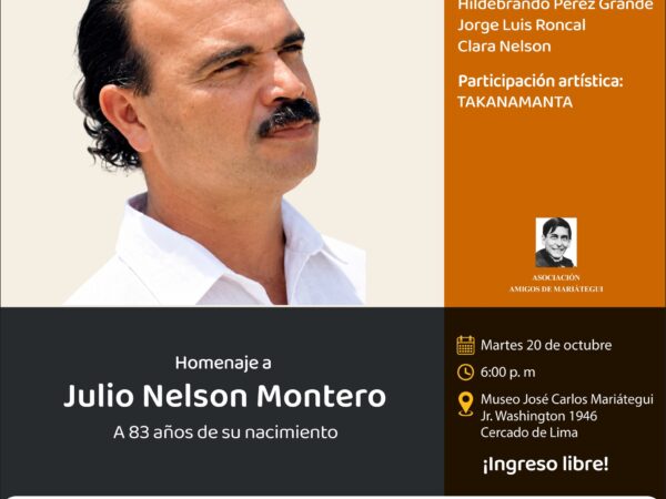 HOMENAJE A JULIO NELSON MONTERO