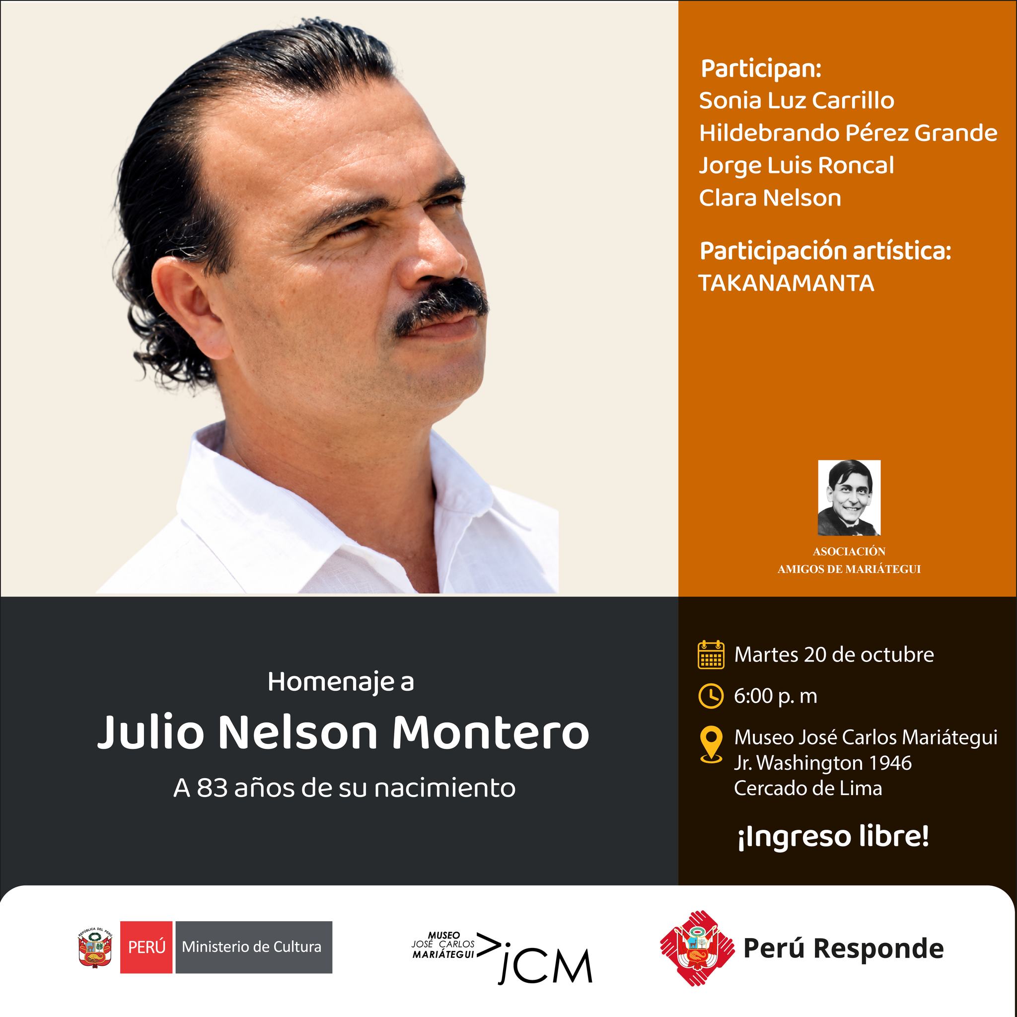 HOMENAJE A JULIO NELSON MONTERO