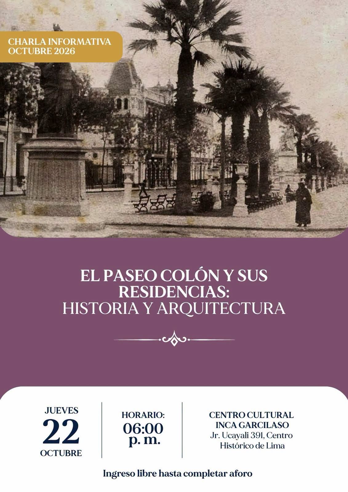 EL PASEO COLÓN Y SUS RESIDENCIAS