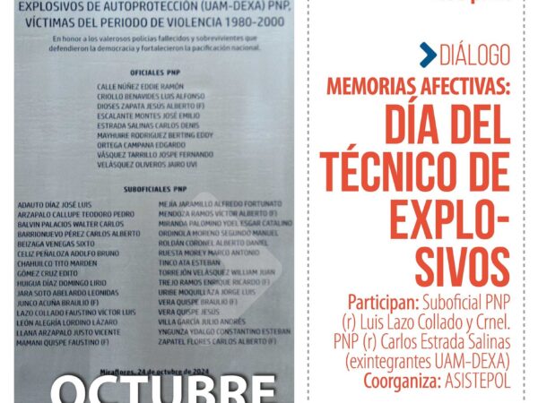 DÍA DEL TÉCNICO DE EXPLOSIVOS