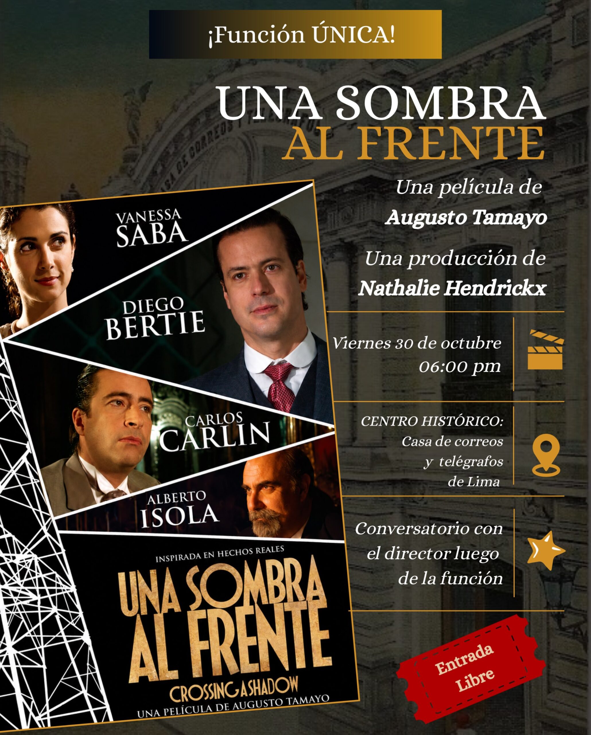 UNA SOMBRA AL FRENTE