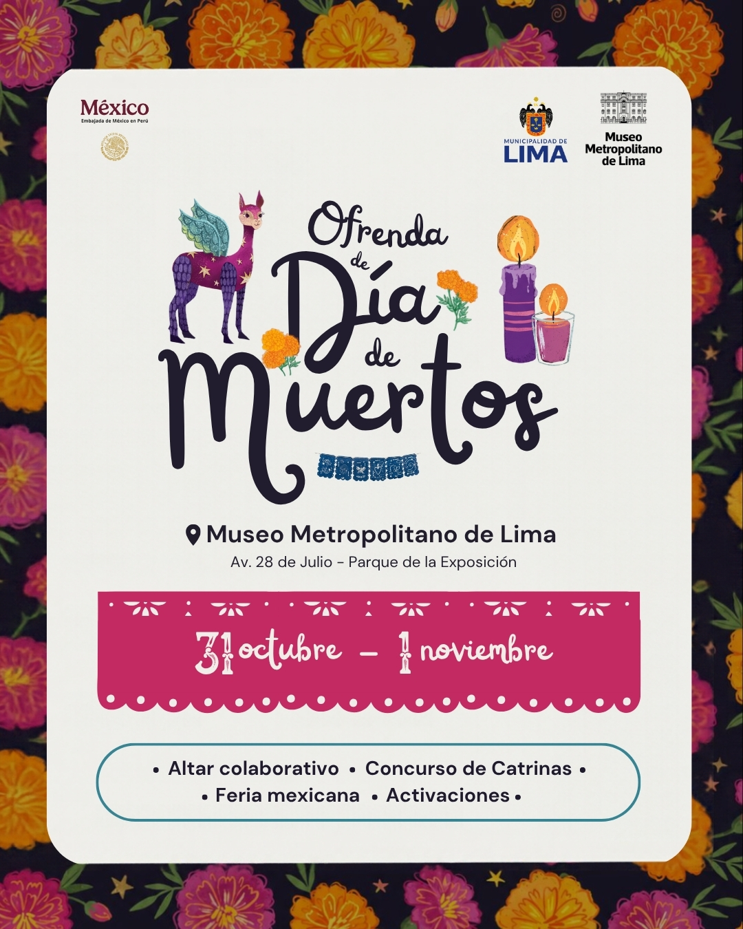 OFRENDA DE DÍA DE MUERTOS